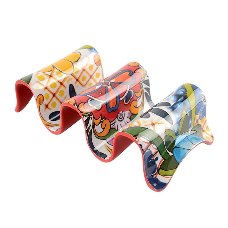 Prepara Multiple Taco Holder, Red, Holds 3 Tacos - Image 1
